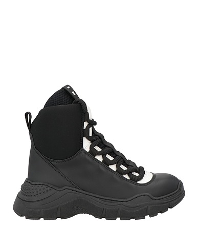 MARNI Sneakers Black Leather, Textile fibres