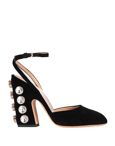 GIAMBATTISTA VALLI Pump Black Textile fibers