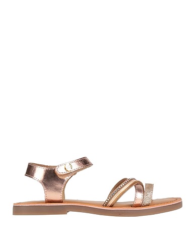 GIOSEPPO Sandals Copper Leather, Textile fibres