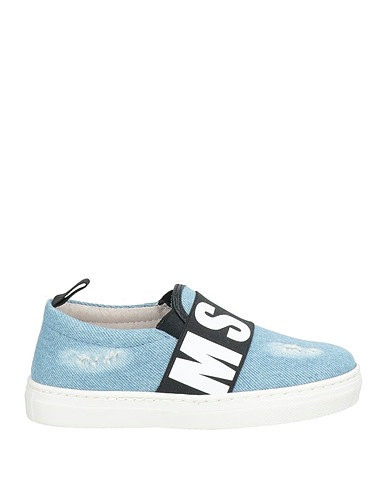 MSGM Sneakers Blu Pelle, Fibre tessili