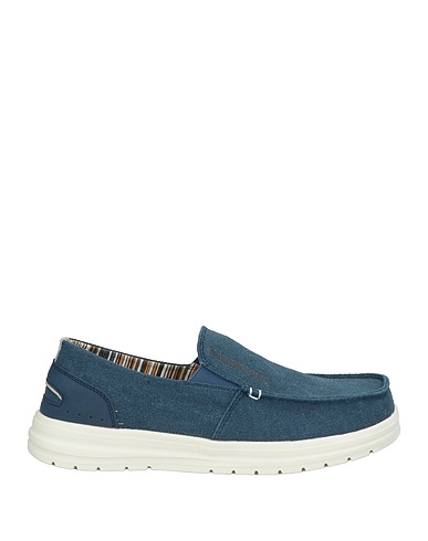 CAFèNOIR Loafers Slate blue Textile fibers