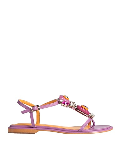 APEPAZZA Flip flops Mauve Leather