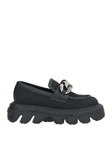 CASADEI Loafers Black Textile fibres