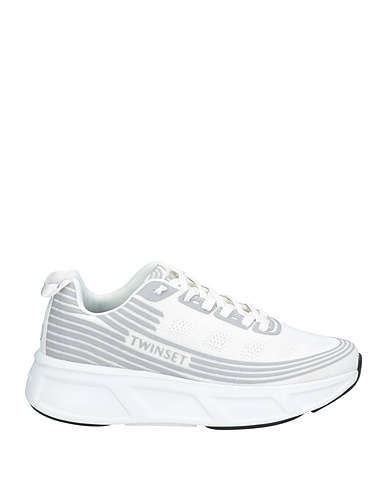 TWINSET Sneakers White 100% Polyester, Polyurethane