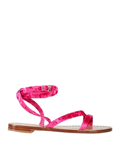 EMANUELA CARUSO Capri Sandales Cuir, Fibres textiles