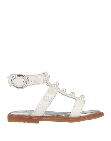 MONNALISA Sandals White 100% Calfskin