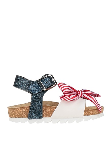 MONNALISA Sandals White 100% Polyurethane, PVC - Polyvinyl chloride, Cotton