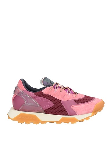 RUN OF Sneakers Antique rose Leather, Textile fibers