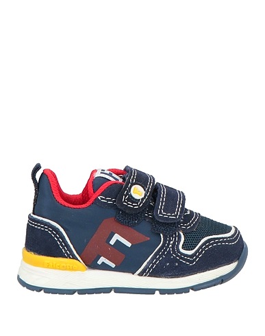 FALCOTTO Canvas trainers  Midnight blue Textile fibres, Leather