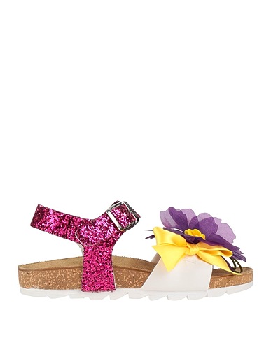 MONNALISA FOOTWEAR White 100% Polyurethane, Cotton, Acrylic, Polyester, Elastane