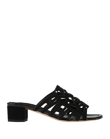 SANTEVINCENZIDUE Sandals Black Leather
