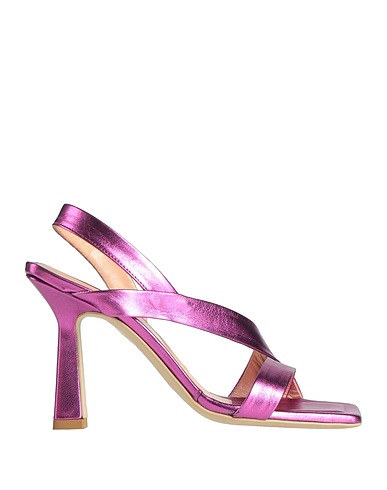ANDREA & SILVIA per NINO ARMENISE Sandals Fuchsia Leather