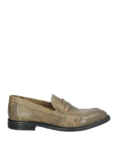 PAWELK'S Loafers Military green Leather
