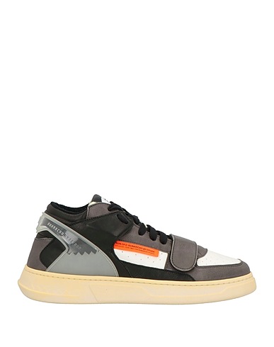 RUN OF Sneakers Γκρι ανθρακί Δέρμα