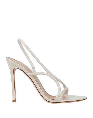 GIANVITO ROSSI Sandals Off white Leather