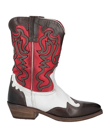 METISSE Ankle boot Dark brown Leather