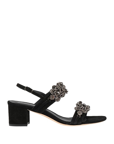 EDDICUOMO Sandalen Schwarz Leder