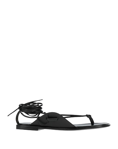 FERRAGAMO Infradito Nero Pelle di agnello