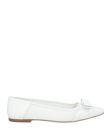 FERRAGAMO Ballet flats White Lambskin