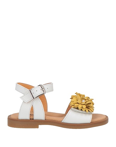 PLATIS Sandals White Leather