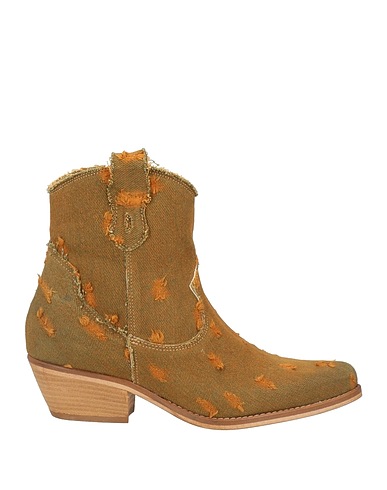NILA & NILA Ankle boot Khaki Textile fibres