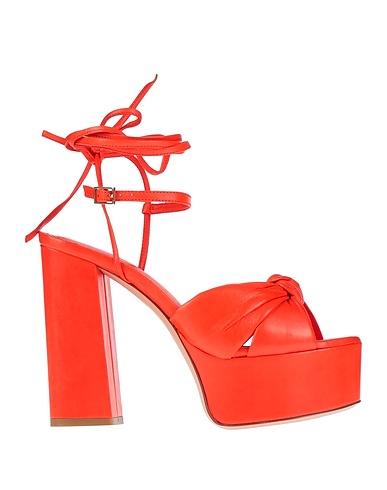 ALDO CASTAGNA Sandals Tomato red Leather