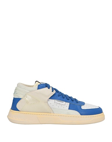 RUN OF Sneakers White Leather, Rubber