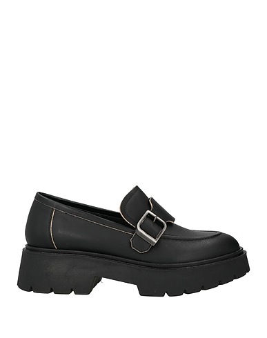 JANET & JANET Loafers Black Calfskin