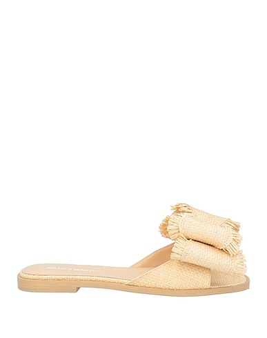 MACH & MACH Sandals Beige Natural raffia