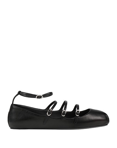MCQUEEN Ballet flats Black Leather