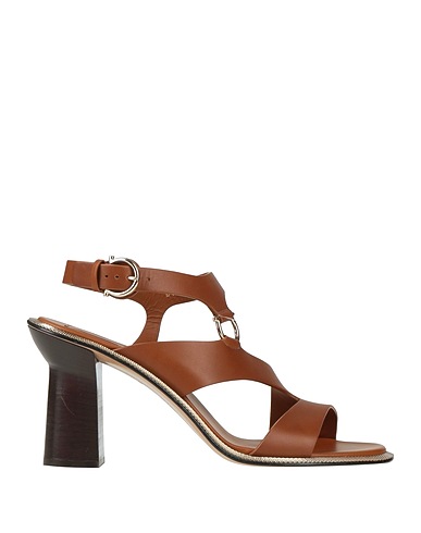 FERRAGAMO Sandals Brown Calfskin