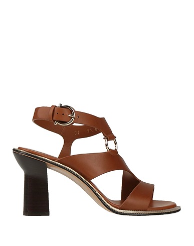 FERRAGAMO Sandals Brown Calfskin