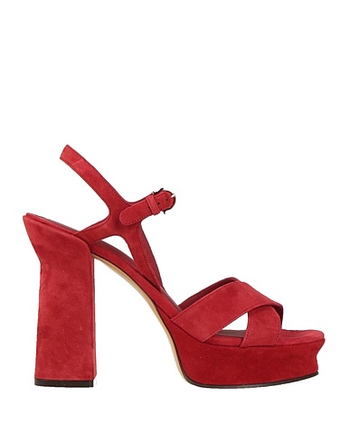 FERRAGAMO Sandals Red Calfskin