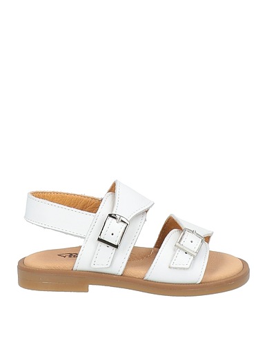 PLATIS Sandals White Leather
