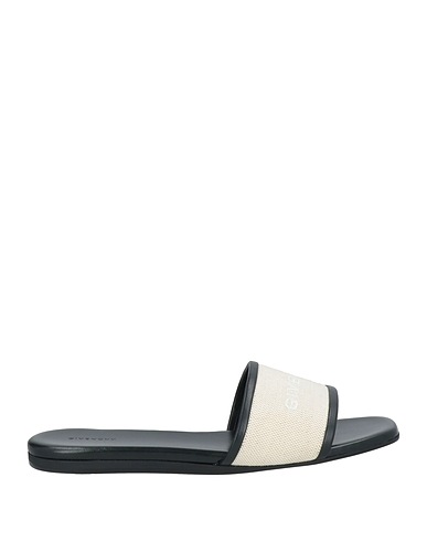 GIVENCHY Sandals Beige 58% Cotton, 38% Linen, 4% Polyurethane