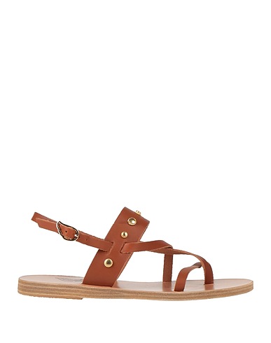 ANCIENT GREEK SANDALS Flip flops Tan Cowhide