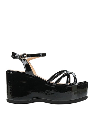 PALOMA BARCELÓ Sandals Black Leather