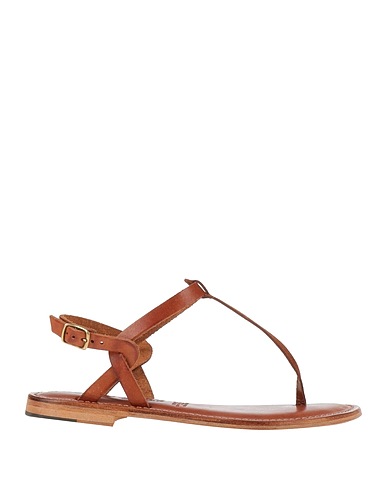 L'ANGOLO DEL CUOIO Flip flops Tan Leather