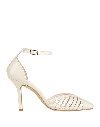 NILA & NILA Pump Ivory Synthetic fibers