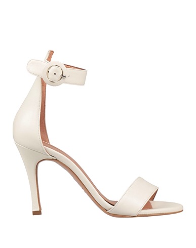 J.A.P. JOSE ANTONIO PEREIRA Sandals Cream Leather