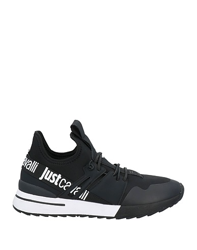 JUST CAVALLI Sneakers Black Textile fibres