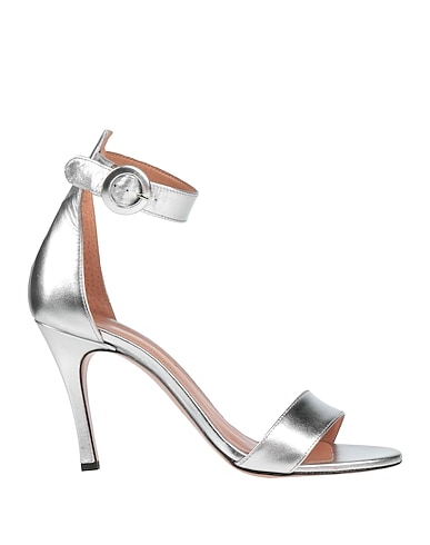 J.A.P. JOSE ANTONIO PEREIRA Sandals Silver Leather