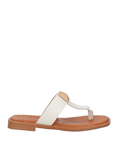 OH! MY SANDALS® Infradito Bianco Pelle