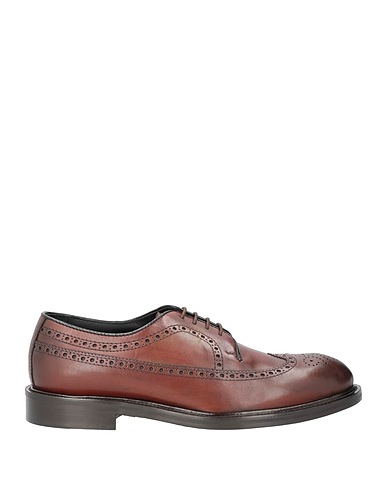 RICHARD OWE'N Laced shoes Chocolate brown Leather