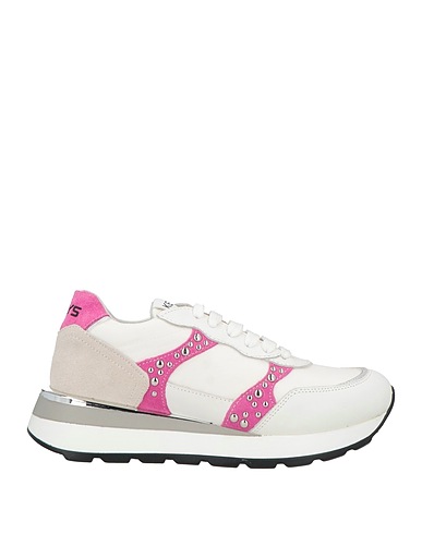KEYS Sneakers Weiß Leder, Gewebefasern