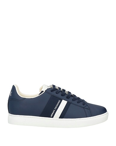 ARMANI EXCHANGE Sneakers Midnight blue 100% Polyester, Polyurethane coated