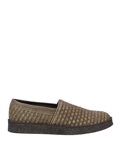 PANTANETTI Loafers Military green Leather