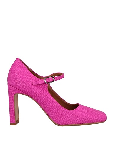 NILA & NILA Pump Fuchsia Natural raffia