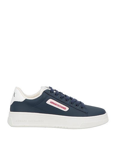 ARMANI EXCHANGE Sneakers Midnight blue 100% Polyester, Polyurethane coated