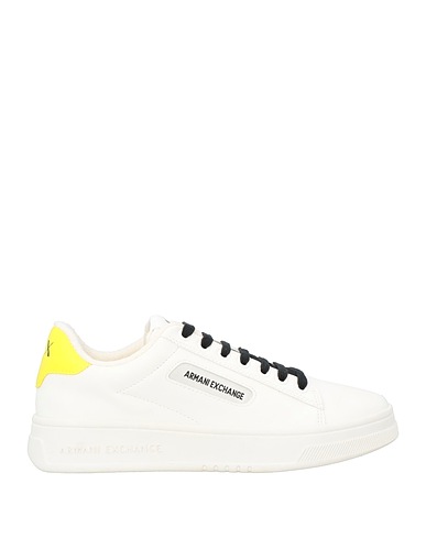 ARMANI EXCHANGE Sneakers Bianco 100% Poliestere, Spalmato poliuretano